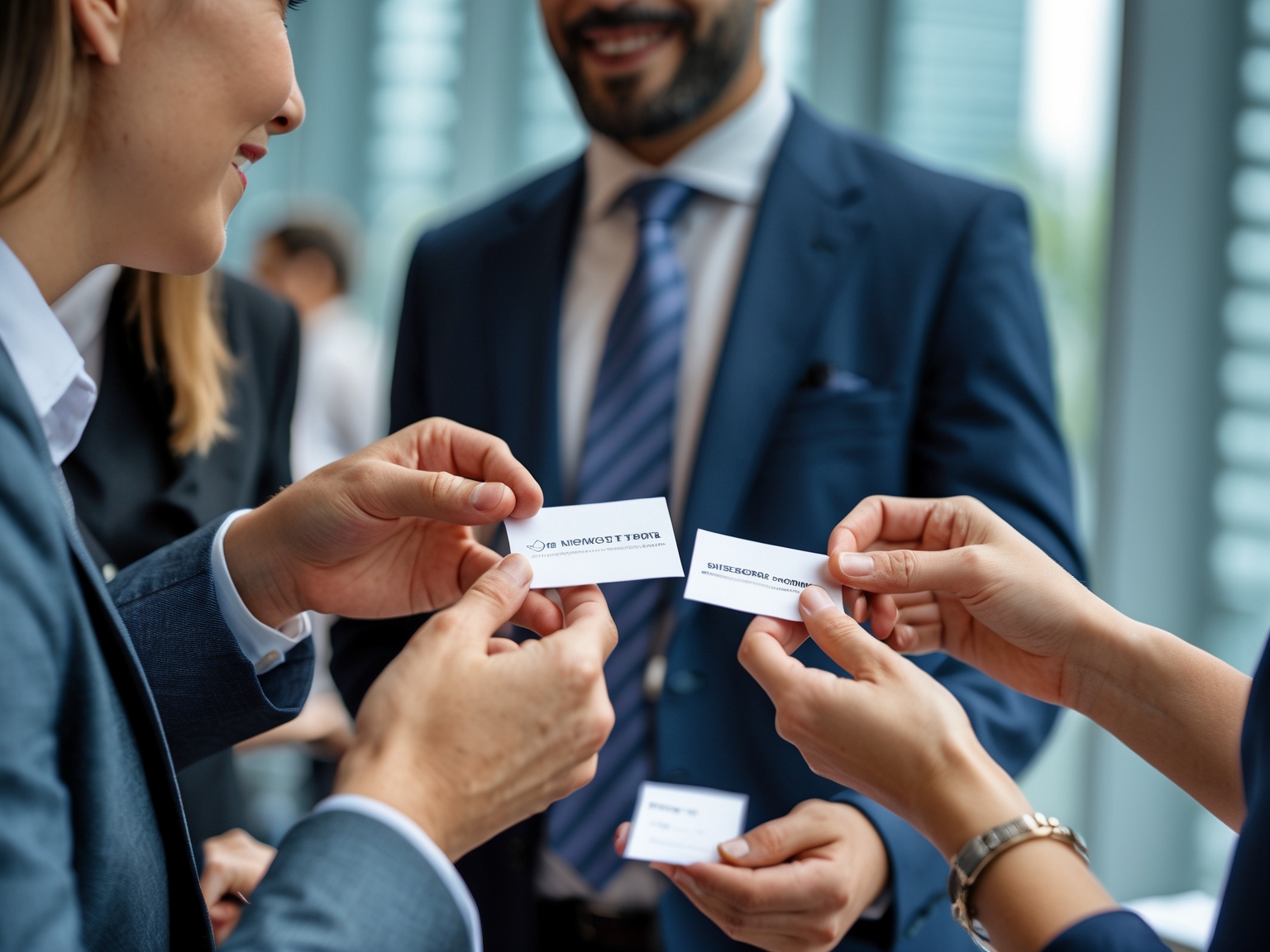 Exterior of modern office building in New York City